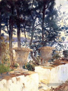  sargent - Korfu Die Terrasse Landschaft John Singer Sargent